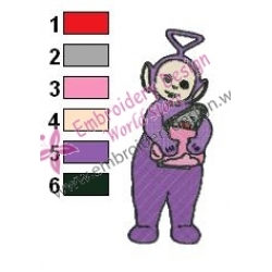 Teletubbies Tinky Winky Embroidery Design 04